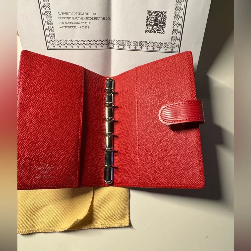 Louis Vuitton Red Leather Planner